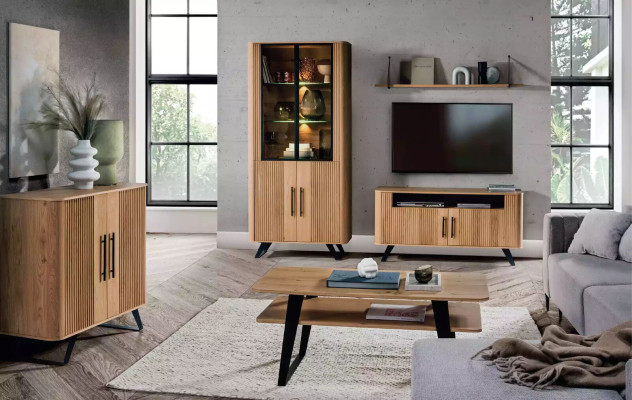TV statīvs dzīvojamās istabas skapis Mēbeles rtv Sideboard koks Dzīvojamās istabas skapji koks