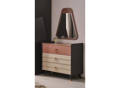 Kumode ar spoguli Setra Modern Kumode luksusa dizains Jaunā guļamistabā