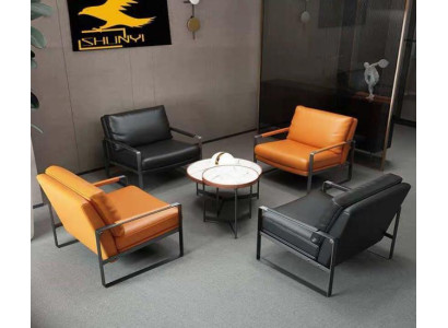 eleganti 4x krēsli ar polsteri sēdeklis Moderns dizains ādas krēsls Lounge Luxury