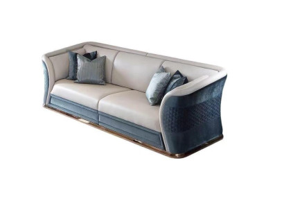 Mākslīgā ādas dīvāni dzīvojamo istabu komplekts Moderns dīvāns Dīvāns ar 3 sēdvietām