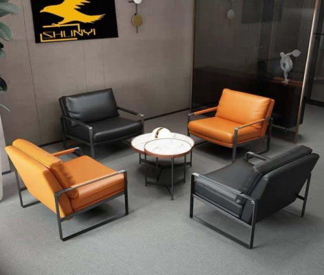Krēsli Polster Sitzer Moderns dizains Ādas krēsli Lounge Luksusa dzīvojamā istaba