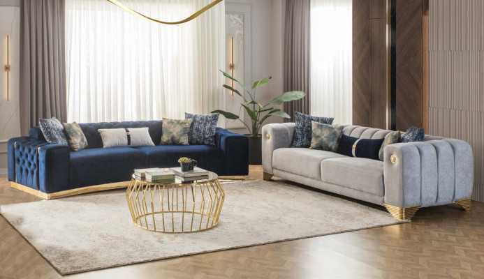 Sofa komplekts 4 3-vietīgs dizaina dīvāns Polster Sofas Moderns grupas komplekts jauns
