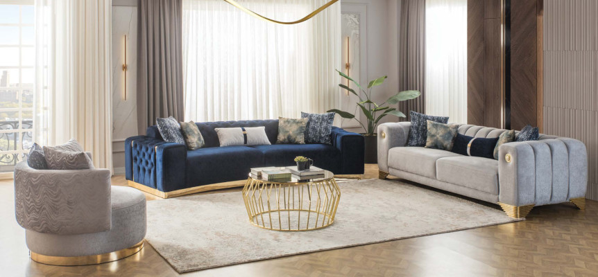 Sofa komplekts 4 3-vietīgs dizaina dīvāns Polster Sofas Moderns grupas komplekts jauns