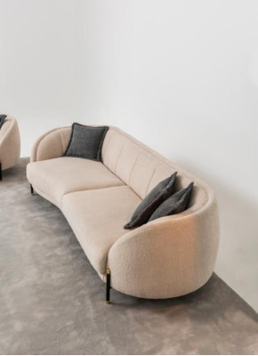Sofagarnitūras 4 3 1 sēdētāja dzīvojamā istaba Komplett dīvāns komplekts Beige Modern Set