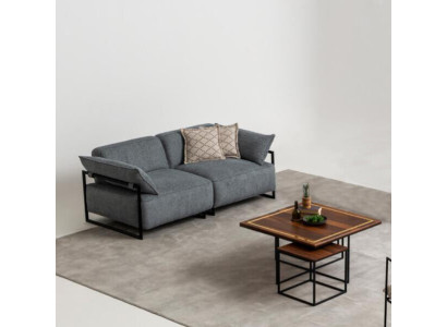 Dzīvojamā istaba Tekstils Dīvāns 3 Vieta Prēriju Mēbeles Sēdeklis Dizaina Dīvāns Lounge jauns