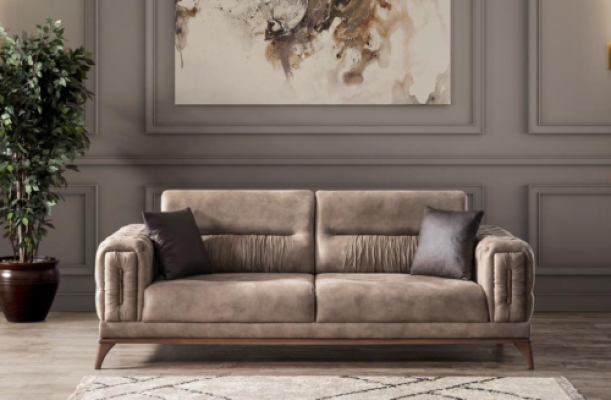 Pilnmēness griestu trimvietīgs luksusa Chesterfield diendurvis 3-vietī ģimenes istādē industriālo apdari