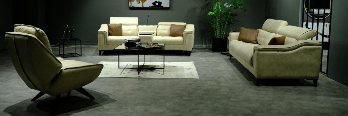 Ganot divvietīgais dizaineru dīvāns 2 vietas dzīvojamajā istabā Izcili sēdvietas.