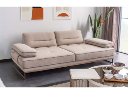 Stilīga beige krēslaistaba Trejos sēdvietu dizainera mīkstajām mājsēdvietām