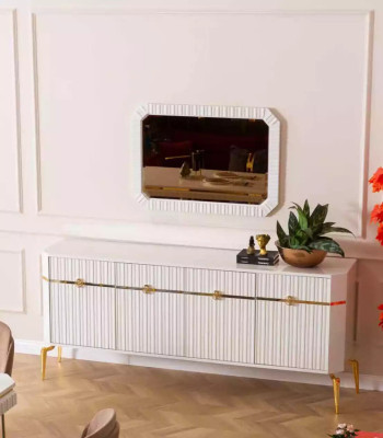 Sideboard Spiegel Dizaina Mēbeles Konsole Koksnes dzīvojamā istaba Dizainers