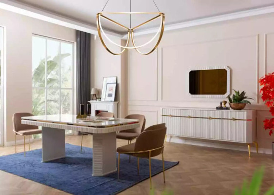 Sideboard Spiegel Dizaina Mēbeles Konsole Koksnes dzīvojamā istaba Dizainers