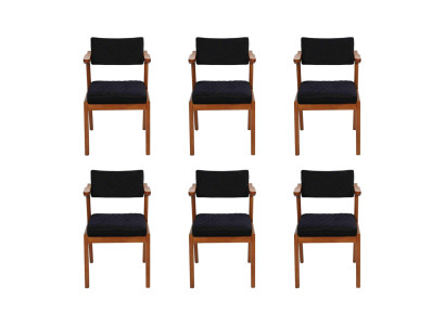 Luksusa ēdamistabas krēsla moderni koka mēbeles 6x krēsli melns dizains iekārtojums