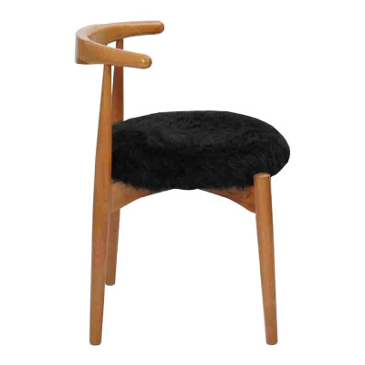 Luksusa ēdamistabas koka 6 krēsli brūni bez roklām Dizaina polsterēts krēsls.