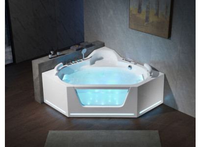 Stūra vanna  vanna Whirlpool Spa Iekštelpu vanna Whirlpool vannas