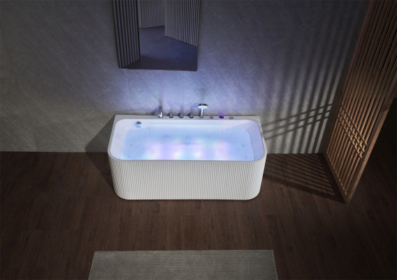 Vanna Masāžas burbuļvanna Masāžas sprauslas ar LED Gaismām Ergonomiska atpūta Kannā