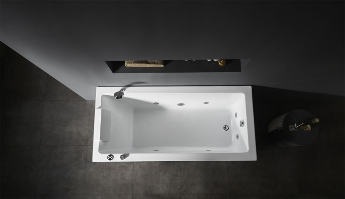 Viesulis Atslābinošais vannas istaba Mājas Spa Iekštelpu vanna virpuļvanna
