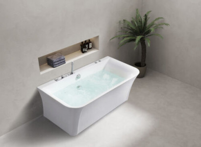 Vanna Hidromasāža Iekštelpu hidromasāžas baseins Mājas spa Balta vanna