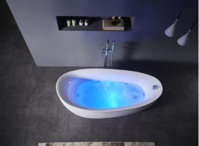 Iekštelpu burbuļvanna Vannas istaba Burbuļvanna Mājas stūrvanna Spa vanna