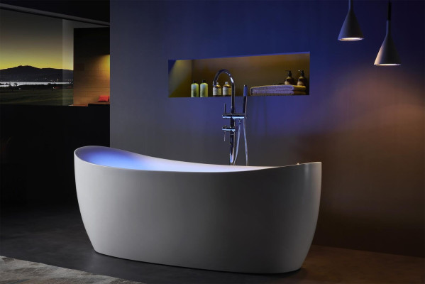 Iekštelpu burbuļvanna Vannas istaba Burbuļvanna Mājas stūrvanna Spa vanna