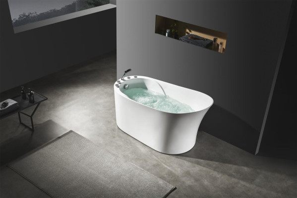 Viesistaba Jaccuzi Ovala vanna Mājas spa Iekštelpu vanna Wirpool.