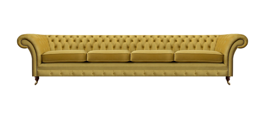 Dzīvojamā istaba Dzeltenā sofa Divguļamais dīvāns Chesterfield Polsterstuhls Iekārtojums