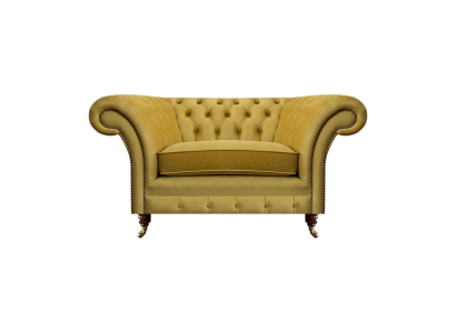 Jauns luksusa krēsls dzeltenā krāsā Chesterfield istabas iekārtojums dzīvojamajā istabā tekstils