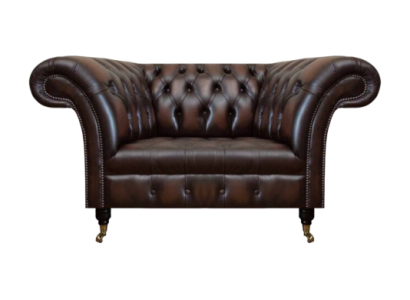 Luksus jaunais sēžamistaba brūns krēsls mēbeļu Chesterfield iekārtojums