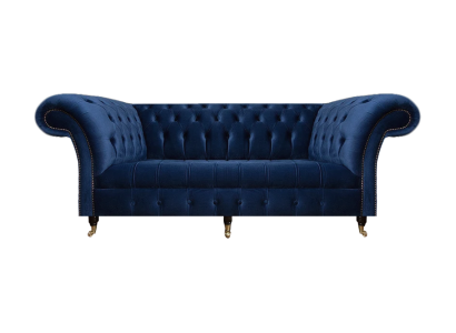 Chesterfield Tekstila Sofa Trīsvietīgs Dīvāns Mīkstie mēbeļu Polstring Seats Mēbeles