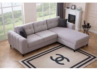 Balta stūra dīvāns Arhitekta sēdvietas mēbeles Tekstils Viesistaba Dīvāns Jauns