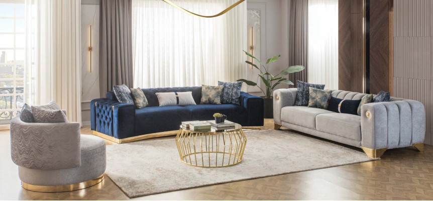 Luksusa 2x Chesterfield dīvāni Dārglietas Mēbeles dizainera apmetums 4 vietu sēdeklis