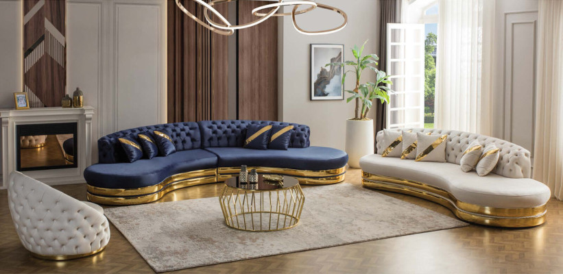 Moderns Chesterfield White 2x krēsli dīvāns sofa polster sēdēt svētnīca atpūsties jauns