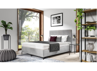 Gultasistaba gulta izsmalcināts jauns dizains moderns koksne apmetums tekstils