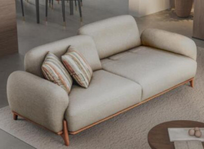 Baltā Chesterfield 3-vietīga malona dzīvojamā istaba mēbeles ar apdari dīvāni
