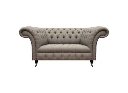 Luxusačesterefīlda dīvāns sofa divvietīgs viesistaba mēbeles audums