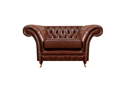 Dzīvojamā istaba Krēsls Braun Chesterfield Mēbeles Dīvāns Polster Neu