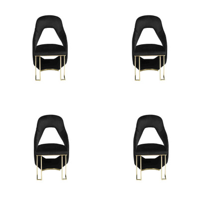 Elegants melns 6x krēsli ēdamistabas krēsls virtuves krēsls krēsls luksusa jaunums krēsls
