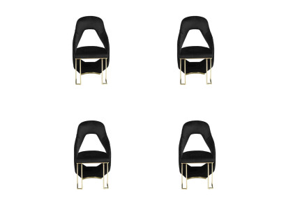 Elegants melns 6x krēsli ēdamistabas krēsls virtuves krēsls krēsls luksusa jaunums krēsls