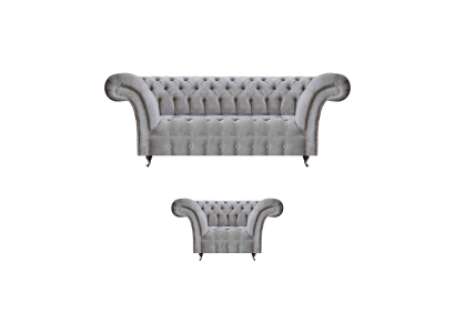 Chesterfield Sofa Pilnīga luksusa krēsla polstermēbeles trīsvietīga gulta