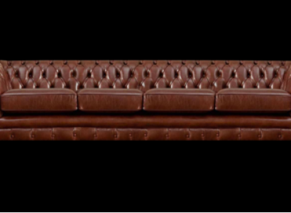 Brauna četrstāvu dīvāns Chesterfield Sofa dzīvojamajā istabā mēbeles jaunas