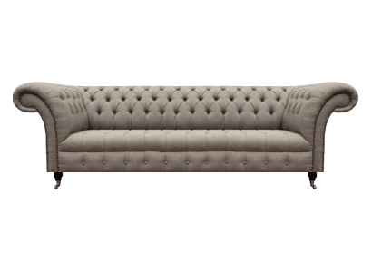 Chesterfield četruvietīgā sofa dīvāns dzīvojamajā istabā, jauns audums mēbeles