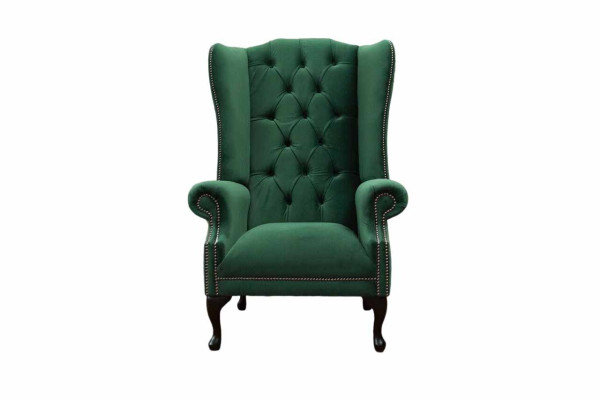 Zaļš auskari krēsla dizains polster sofa chesterfield audums dzīvojamā istaba