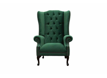 Zaļš auskari krēsla dizains polster sofa chesterfield audums dzīvojamā istaba