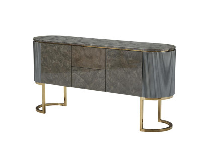 Komforta dzīvojamā istaba sideboard moderns koksnes dizaina mēbeles luksusa marmora krēsli