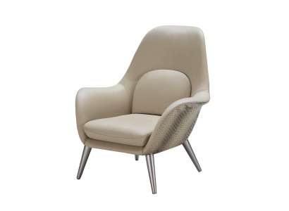 Luksusa krēsls Dizaineru krēsls Polster Sofa Lounge kluba mēbeles Televīzijas ādas dīvāns