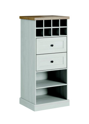 Country White Cabinet Chest Lowboard Sideboard Wooden Buffet Dresser Sideboard