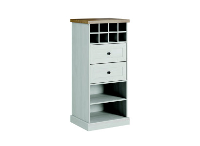 Country White Cabinet Chest Lowboard Sideboard Wooden Buffet Dresser Sideboard
