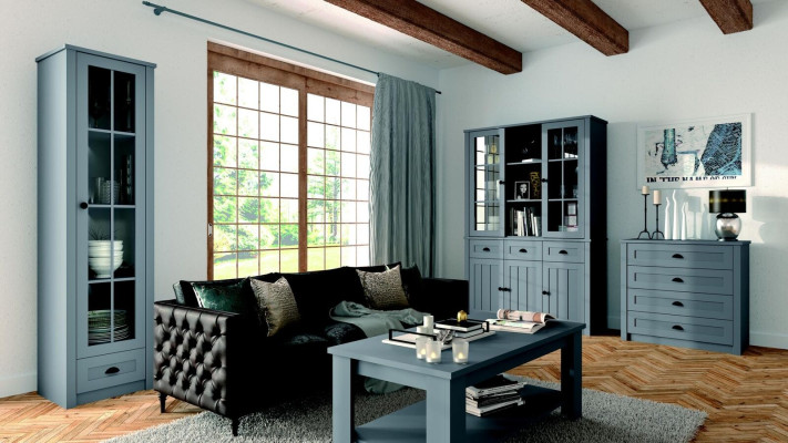 Drēbju skapis Masīvs koks Muižas stilā Kastes Skapis Skapis S2D Mēbeles