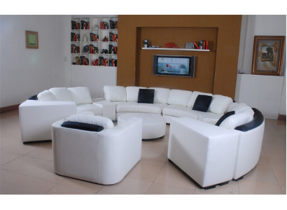 Dzīvojamā zona Stūra ģērbonis Ādas apaļā gulta Galdautu komplekts Sofa Gulta Stūris