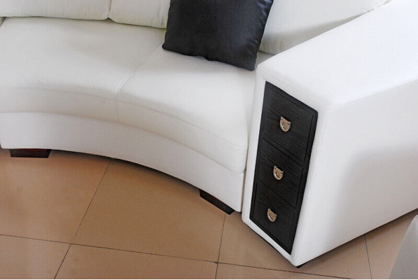 Dzīvojamā zona Stūra ģērbonis Ādas apaļā gulta Galdautu komplekts Sofa Gulta Stūris