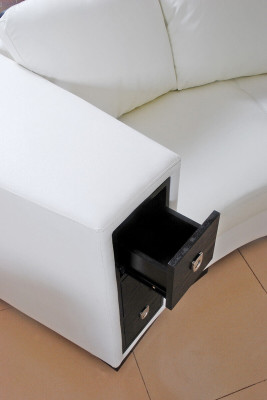 Dzīvojamā zona Stūra ģērbonis Ādas apaļā gulta Galdautu komplekts Sofa Gulta Stūris