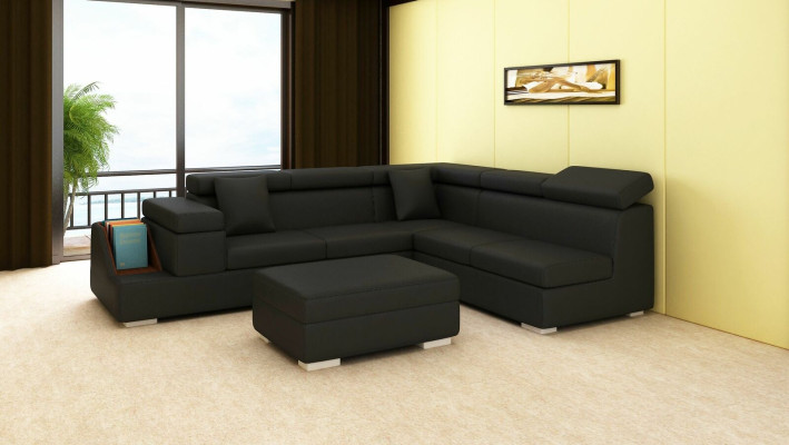 Stūra dīvāns L formas dīvāns Dīvāns Polster Sofa Mājas ainava Ādas dīvāns Paklājiņš